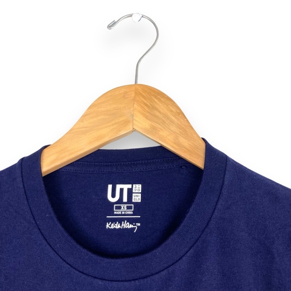 EUC Keith Haring x Uniqlo Come To My Party T-Shirt Embroidered Women’s M/ Men XS - Picture 3 of 10